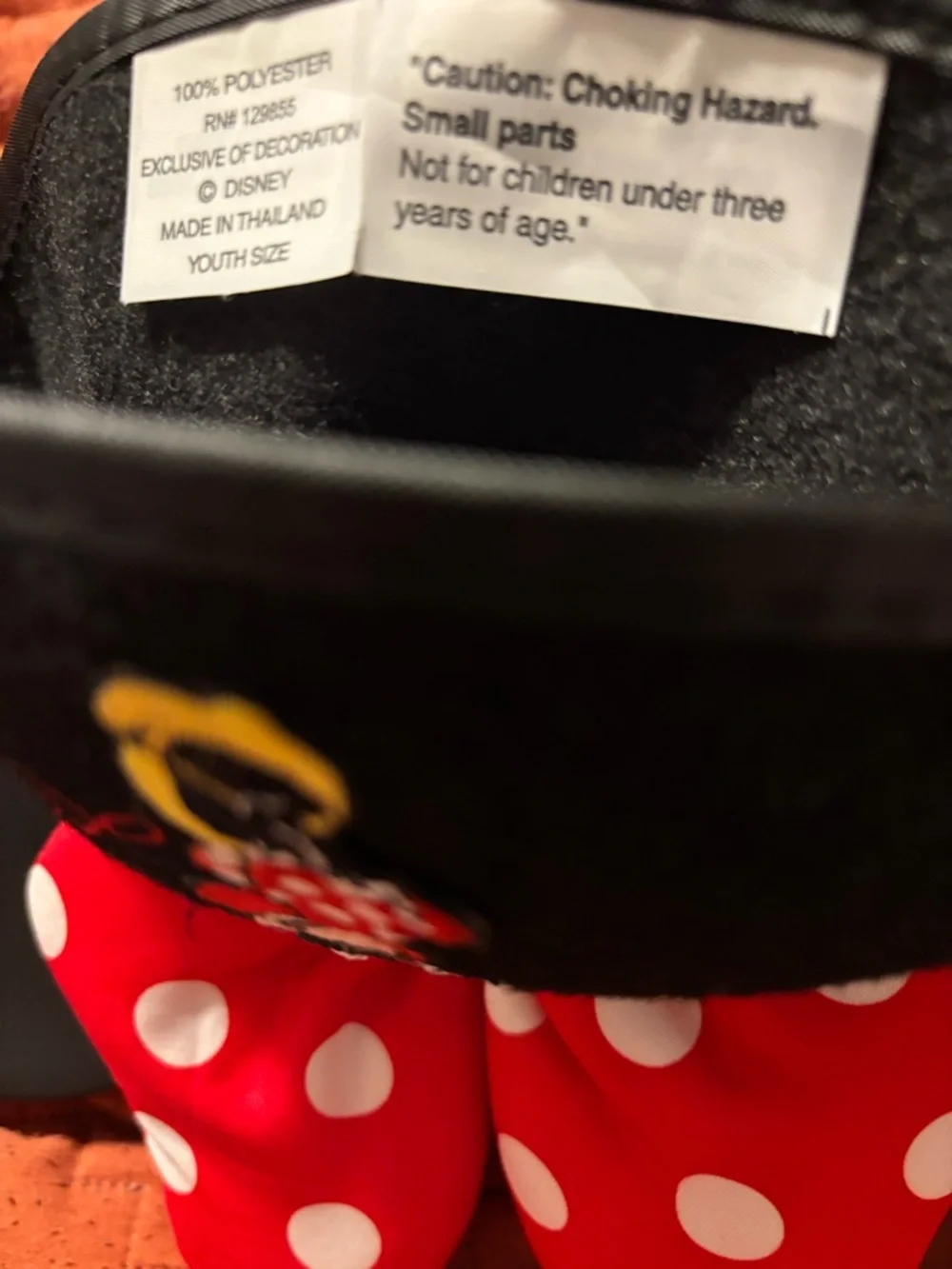 Rare Vintage Disney Minnie Mouse Ears Hat Embroidered 